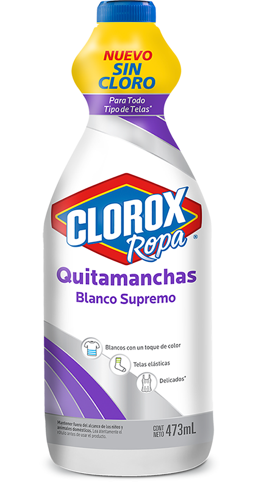 línea Estrecho Resistencia Clorox® Ropa Quitamanchas Blanco Supremo | Clorox Panama